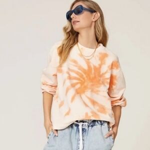 Scotch & Soda Orange Tie Dye Sweatshirt